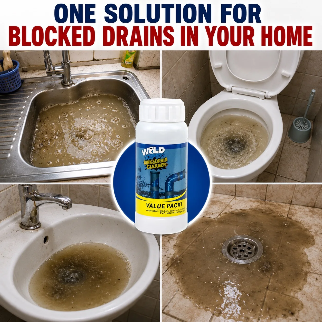 One solution for blocked drains