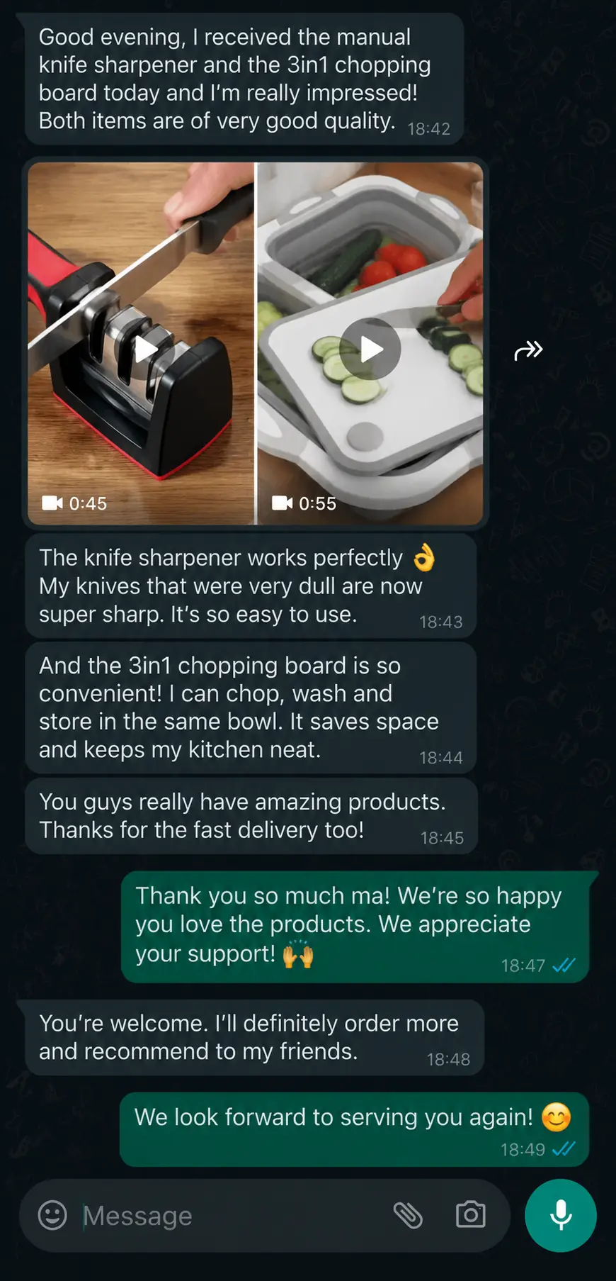 Customer review