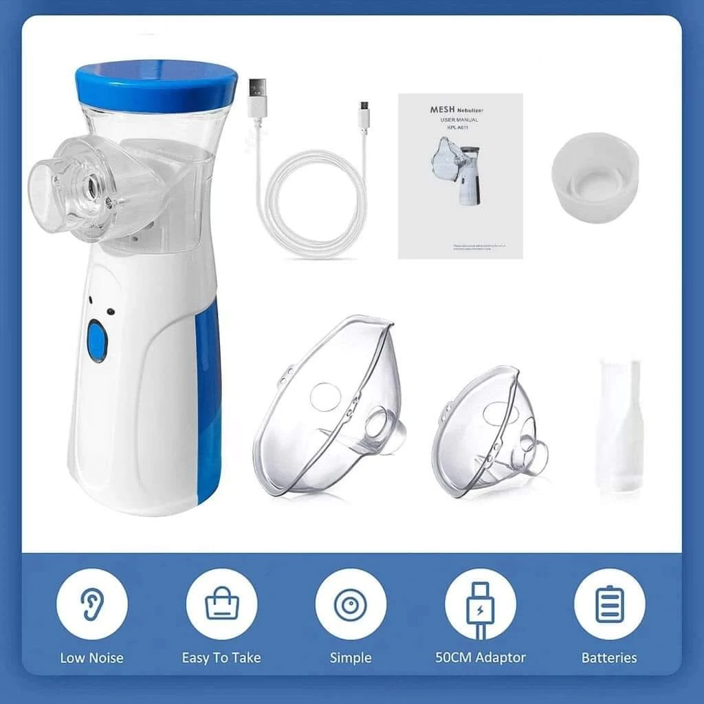 Unit with masks, mouthpiece, cup, cable and manual